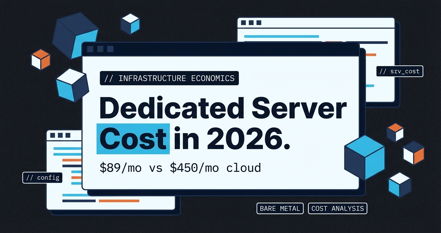 What a Dedicated Server Costs in 2026