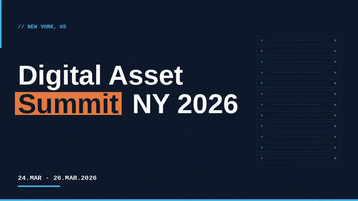 Digital Asset Summit NY 2026: Institutional Web3 on Bare Metal