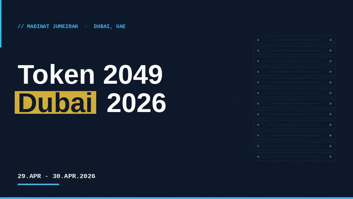 Token 2049 Dubai 2026: Web3 Infrastructure on Bare Metal